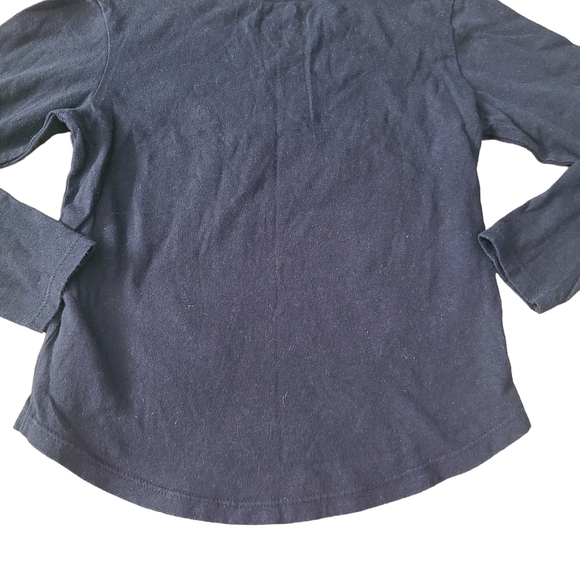 Old Navy Girls Sz XS 5 Black Long Sleeve Tee Shirt Be Your Own Hero - Picture 6 of 9